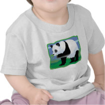 Jungle Panda Bear t-shirts by Jungleshoppe Jungle Panda Bear t-shirts