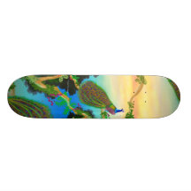Jungle Peacock Skateboard