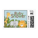 Jungle Safari Animal Neutral Baby Shower Postage Jungle Safari Animal Neutral Baby Shower Postage