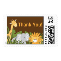 Jungle Safari Animal Neutral Baby Shower Postage