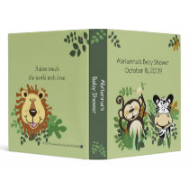 Jungle Safari BABY SHOWER brag Book binders by allpetscherished Jungle Safari BABY SHOWER brag Book binders