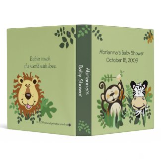 Jungle Safari BABY SHOWER brag Book binder