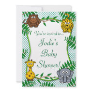 Jungle - Safari Baby Shower Invitation invitation