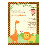 Jungle Safari Baby Shower Invitation