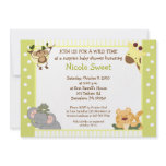 Jungle Safari Baby Shower Invitation 5x7