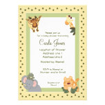 Jungle Safari Baby Shower Invitations 5 x 7 size