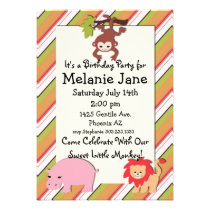Jungle Safari Birthday Invite invitations