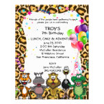 Jungle Safari Children's Birthday Party Invites invitations