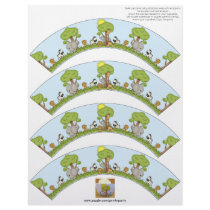 Jungle Safari Cupcake Wrapper Letterhead