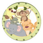 Jungle Safari Favor Stickers Decoration