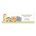 Jungle Safari Green Party Favor Tag Business Card Template