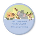 Jungle Safari Tiger Giraffe Elephant Monkey Favor Fridge Magnet