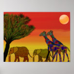 Jungle Sunset Print