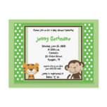 Jungle Tales Safari Green Baby Shower Invitation Post Card