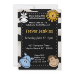 Jungle  Theme Kids Birthday Invitation