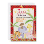 Jungle Theme/Personalized Party/photo invitations
