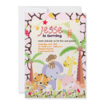 Jungle Theme/Personalized Party/photo invitations
