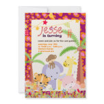 Jungle Theme/Personalized Party/photo invitations