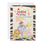 Jungle Theme/Personalized Party/photo invitations