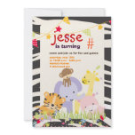 Jungle Theme/Personalized Party/photo invitations