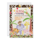 Jungle Theme/Personalized Party/photo invitations