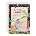 Jungle Theme/Personalized Party/photo invitations