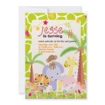 Jungle Theme/Personalized Party/photo invitations