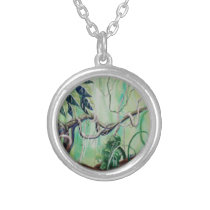 Jungle Vine Necklace Silver Round