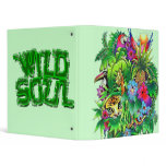 Jungle Wild Animals and Plants  Binder