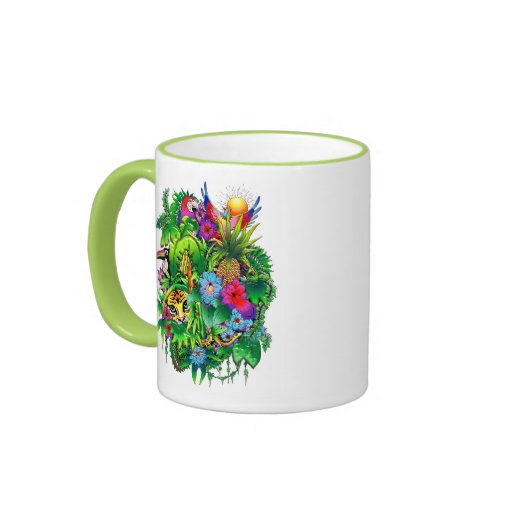 Jungle Wild Animals and Plants Mug