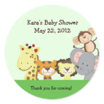 JUNGLE ZOO PARTY Customizable Favor Sticker