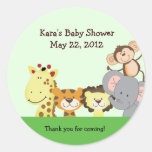 JUNGLE ZOO PARTY Customizable Favor Sticker