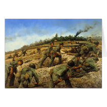 Jungleers on Biak by Keith Rocco Greeting Card