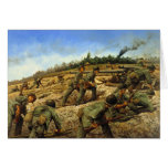 Jungleers on Biak by Keith Rocco Greeting Card