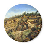 Jungleers on Biak by Keith Rocco Magnets