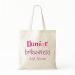 Junior Bridesmaid Canvas Bags
