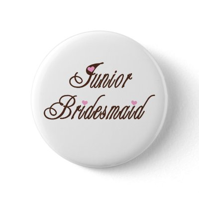 Junior Bridesmaid Classy Browns Buttons