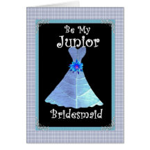 Junior Bridesmaid Customizable Greeting Card