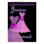 Junior Bridesmaid Invitation PINK Gown cards