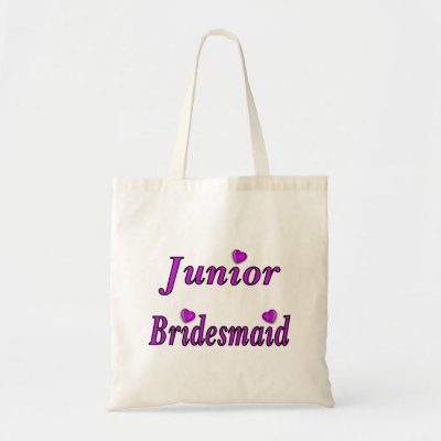 Junior Bridesmaid Simply Love Canvas Bags