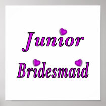 Junior Bridesmaid Simply Love Poster