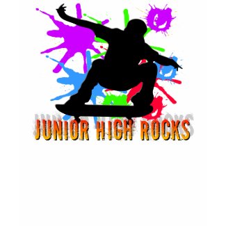 Junior High Rocks - Skateboarder shirt