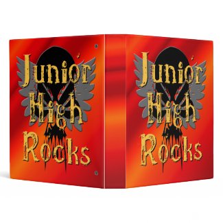 Junior High Rocks - Skull Wings Binder binder