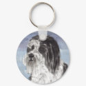 Junior the Bearded Collie keychain