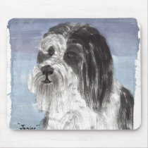 Junior the Bearded Collie mousepads by pidgiefund Junior the Bearded Collie mousepads