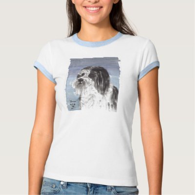 Junior the Bearded Collie Tshirt by pidgiefund