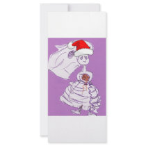 Juniper's Christmas Bride rack cards by JunipersWedding Juniper's Christmas Bride rack cards
