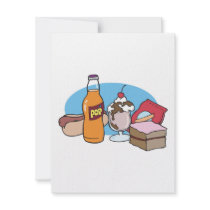 junk food galore custom invitations