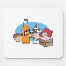 junk food galore mouse pads