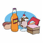 junk food galore acrylic cut out